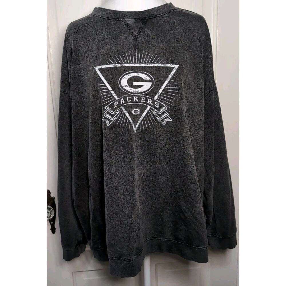 Green Bay Packers NFL Apparel Sleepwear Lived In Women's XL Sweatshirt (1120)